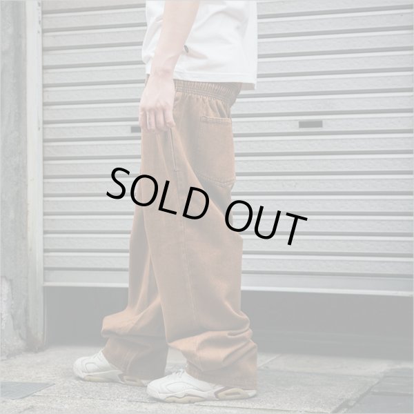 画像10: 【送料無料】COOKMAN クックマン Semiwide Chef パンツ DENIM BROWN (10)