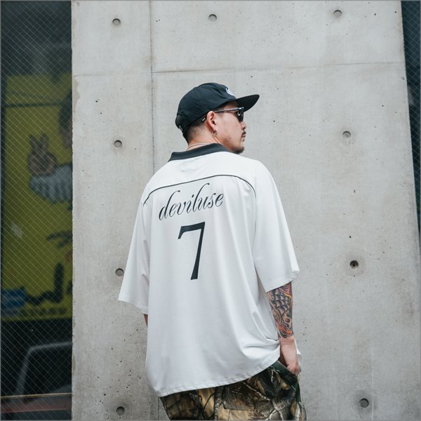 画像9: 【送料無料】Deviluse デビルユース Liberty Game Shirts WHITE (9)