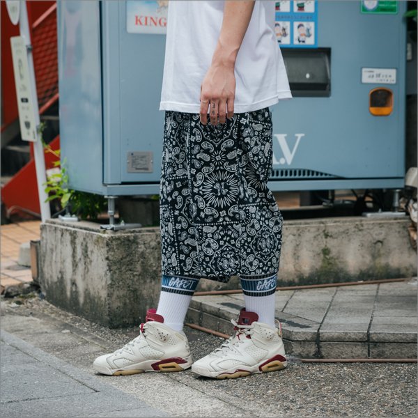 画像14: COOKMAN クックマン Chef ショーツ PAISLEY BLACK (14)