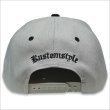 画像3: KustomStyle カスタムスタイル K DIA スナップバックCAP BLACK/GRAY (3)