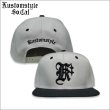 画像1: KustomStyle カスタムスタイル K DIA スナップバックCAP BLACK/GRAY (1)