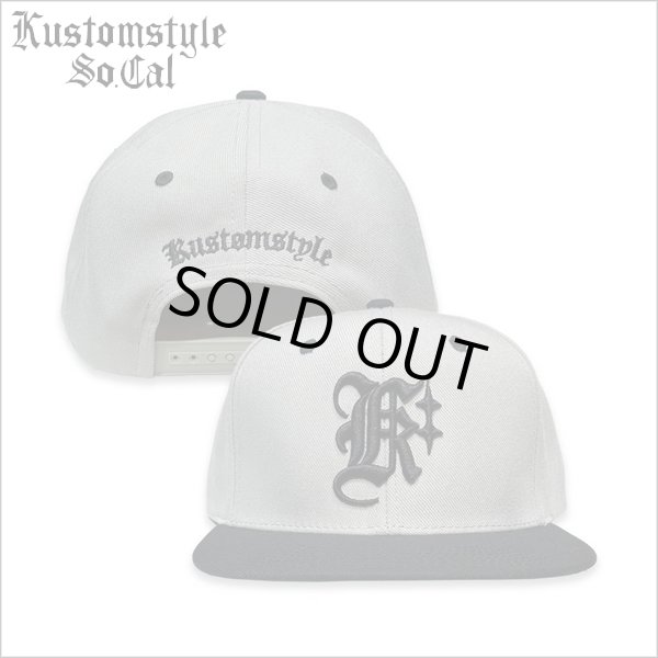 画像1: KustomStyle カスタムスタイル K DIA スナップバックCAP BLACK/GRAY (1)