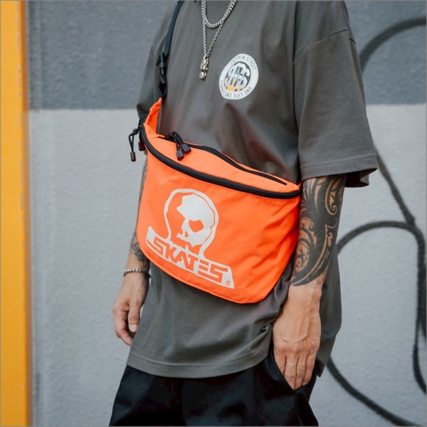 画像6: 【送料無料】SKULL SKATES スカルスケーツ SKULLロゴショルダーバッグ ORANGE (6)