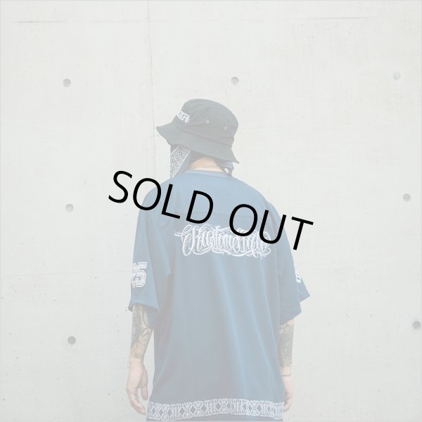 画像9: 【送料無料】KustomStyle カスタムスタイル FUCKIN' SCRIPT- FOOTBALL JERSEY NAVY (9)