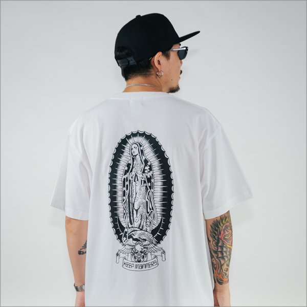 画像8: KustomStyle カスタムスタイル KEEP MANNERS Tシャツ WHITE (8)