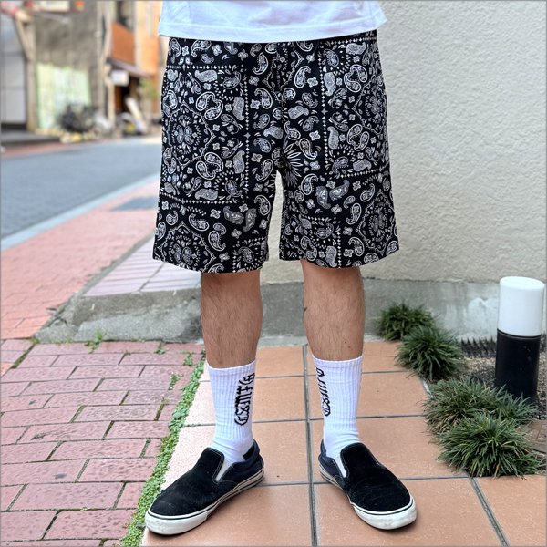 画像3: COOKMAN クックマン Chef ショーツ PAISLEY BLACK (3)
