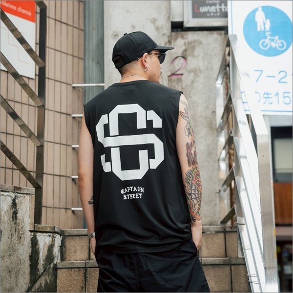 画像8: CAPTAIN STREET eighty タンクトップ BLACK キャプテンストリート (8)
