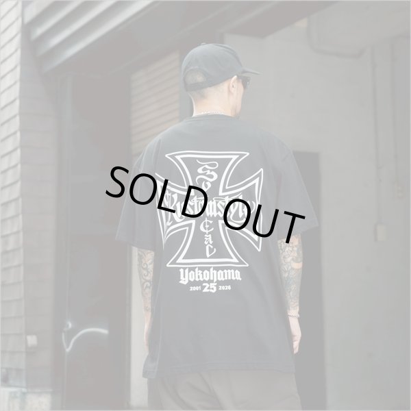 画像9: KustomStyle カスタムスタイル IRON CROSS 25th Tシャツ BLACK (9)