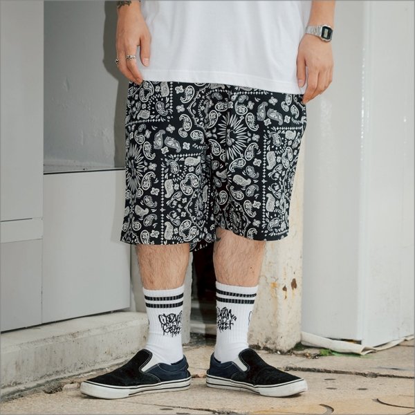 画像15: COOKMAN クックマン Chef ショーツ PAISLEY BLACK (15)