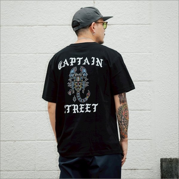 画像15: CAPTAIN STREET Scorpion Tシャツ BLACK キャプテンストリート (15)