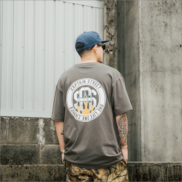画像15: CAPTAIN STREET Flame eighty Tシャツ H.BLACK キャプテンストリート (15)
