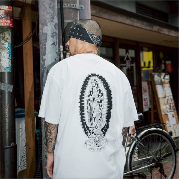 画像10: KustomStyle カスタムスタイル KEEP MANNERS Tシャツ WHITE (10)