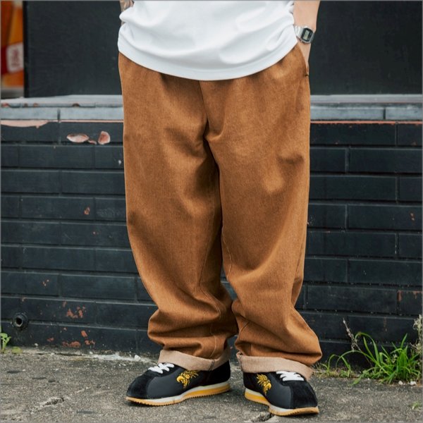 画像13: 【送料無料】COOKMAN クックマン Semiwide Chef パンツ DENIM BROWN (13)