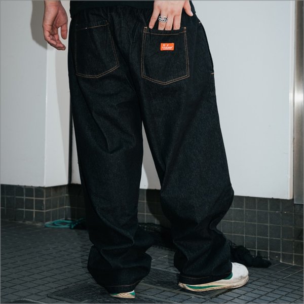 画像15: 【送料無料】COOKMAN クックマン Semiwide Chef パンツ DENIM BLACK (15)