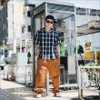 画像6: 【送料無料】CAPTAIN STREET CRN Logo S/Sチェックシャツ BLACK キャプテンストリート (6)