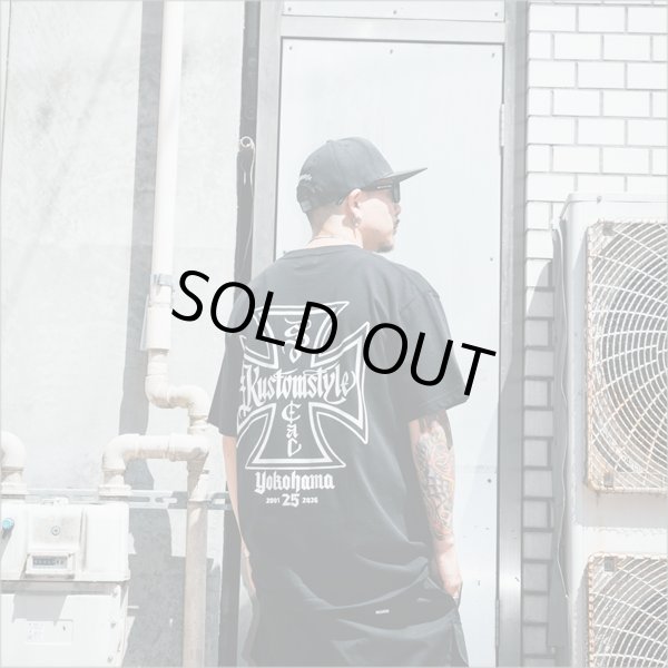 画像11: KustomStyle カスタムスタイル IRON CROSS 25th Tシャツ BLACK (11)