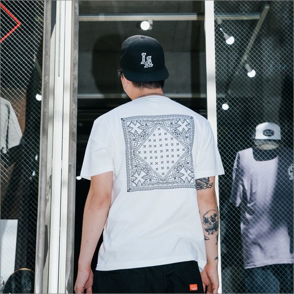 画像8: CAPTAIN STREET BANDANA Tシャツ WHITE キャプテンストリート (8)