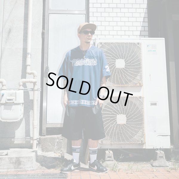 画像10: 【送料無料】KustomStyle カスタムスタイル FUCKIN' SCRIPT- FOOTBALL JERSEY NAVY (10)