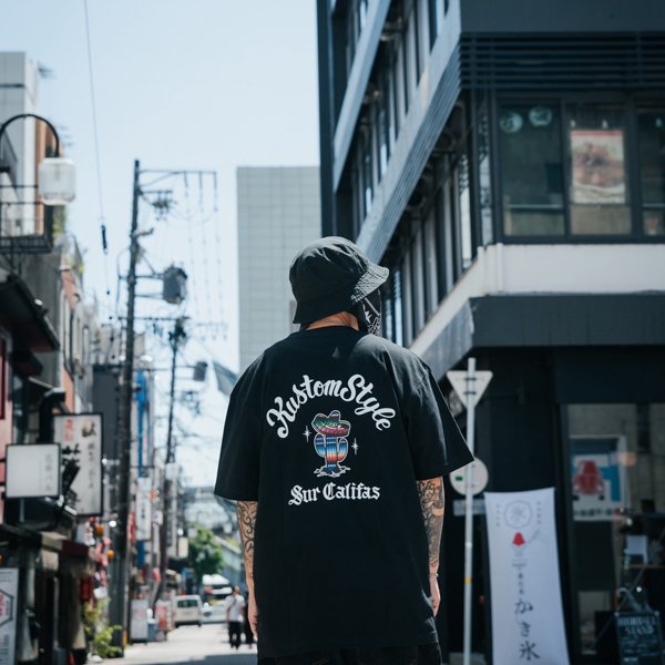 画像9: KustomStyle カスタムスタイル CACTUS SUR CALIFAS Tシャツ BLACK (9)