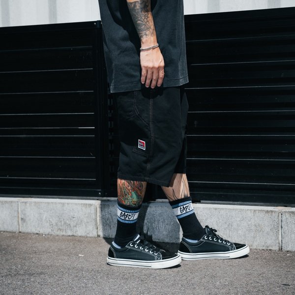 画像14: CAPTAIN STREET CAPST Logo SOCKS BLACK キャプテンストリート (14)