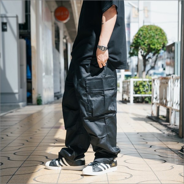 画像6: 【送料無料】COOKMAN クックマン Tactical Cargo パンツ BLACK (6)