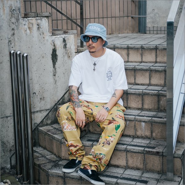 画像9: CAPTAIN STREET BANDANA Tシャツ WHITE キャプテンストリート (9)