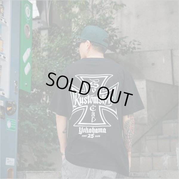 画像13: KustomStyle カスタムスタイル IRON CROSS 25th Tシャツ BLACK (13)