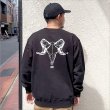 画像3: 【送料無料】BLUCO ブルコ スウェットシャツ -BONES- BLACK (3)