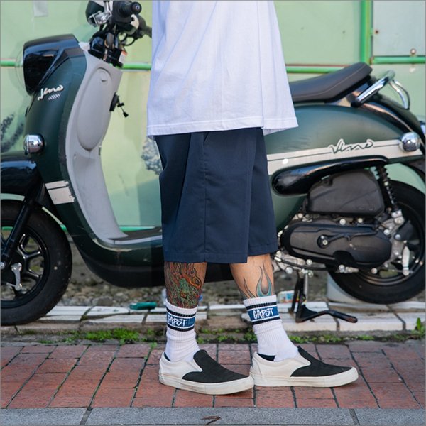 画像15: CAPTAIN STREET CAPST Logo SOCKS WHITE キャプテンストリート (15)