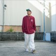 画像9: CAPTAIN STREET VIV L/S Tシャツ BURGUNDY キャプテンストリート (9)