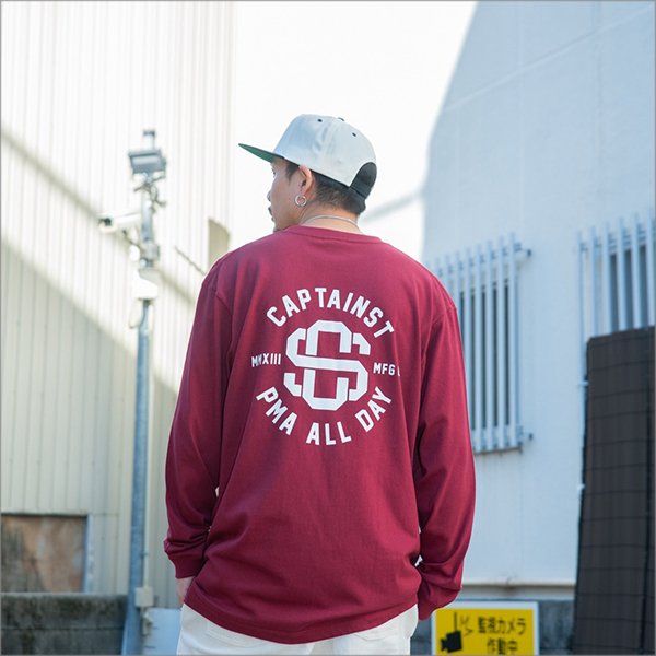 画像10: CAPTAIN STREET VIV L/S Tシャツ BURGUNDY キャプテンストリート (10)