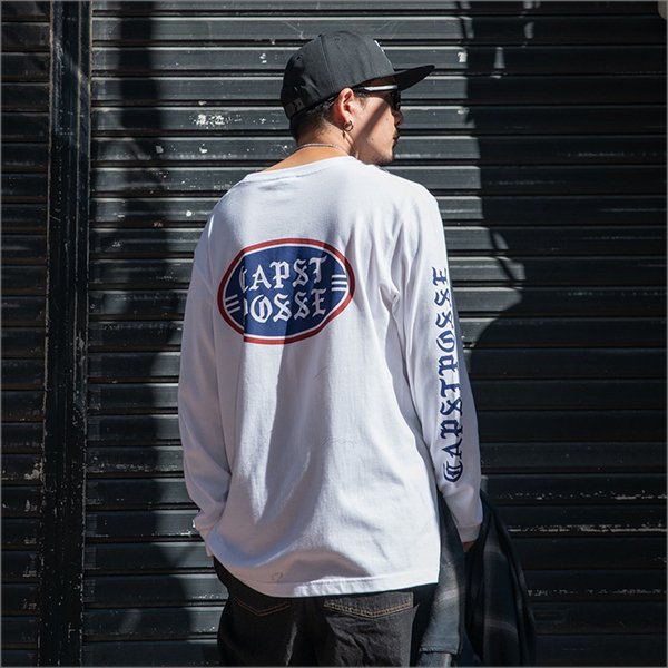 画像12: CAPTAIN STREET OLD POSSE L/S Tシャツ WHITE キャプテンストリート (12)
