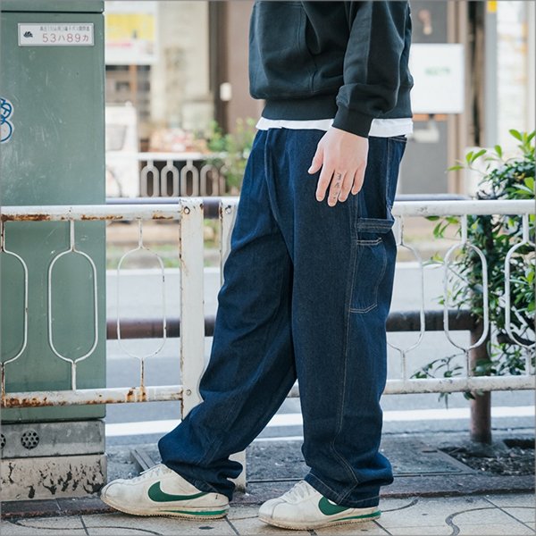 画像14: 【送料無料】COOKMAN クックマン Carpenter's パンツ DENIM NAVY (14)