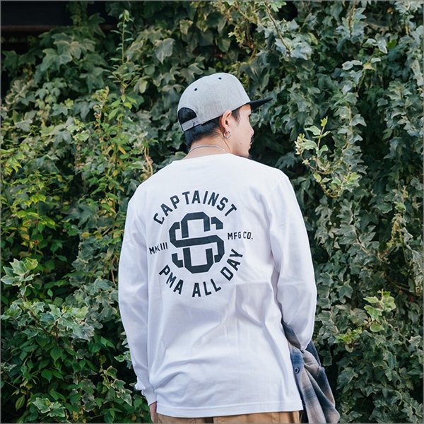 画像12: CAPTAIN STREET VIV L/S Tシャツ WHITE キャプテンストリート (12)