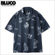 画像1: 【送料無料】BLUCO ブルコ POOLSIDE SHIRT S/S -Tattoo- CHARCOAL (1)