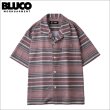 画像1: 【送料無料】BLUCO ブルコ POOLSIDE SHIRT S/S -Mexican- BURGUNDY (1)