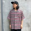 画像2: 【送料無料】BLUCO ブルコ POOLSIDE SHIRT S/S -Mexican- BURGUNDY (2)