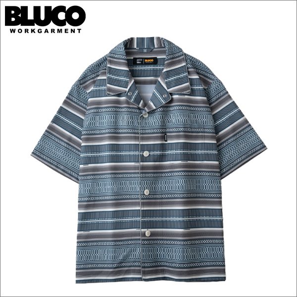 画像1: 【送料無料】BLUCO ブルコ POOLSIDE SHIRT S/S -Mexican- SLATE (1)