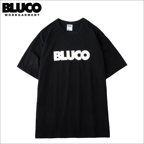画像1: BLUCO ブルコ PRINT TEE -Logo- BLACK (1)