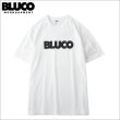 画像1: BLUCO ブルコ PRINT TEE -Logo- WHITE-BLACK (1)