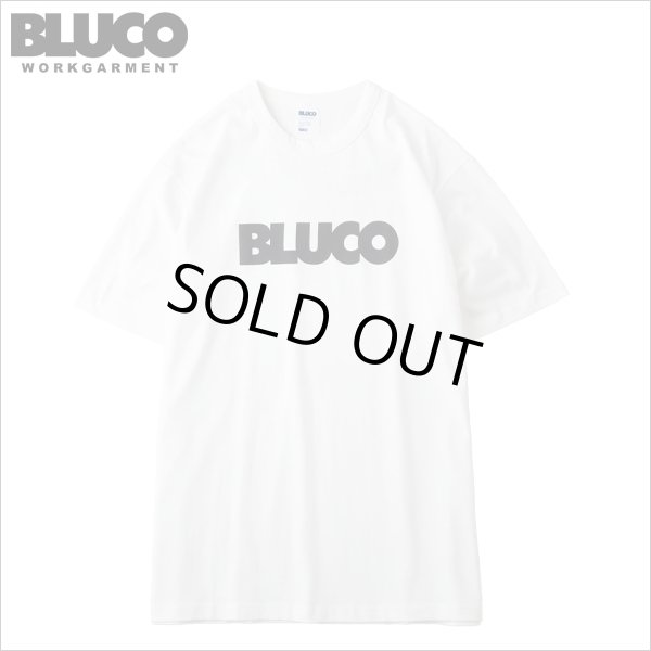 画像1: BLUCO ブルコ PRINT TEE -Logo- WHITE-BLACK (1)