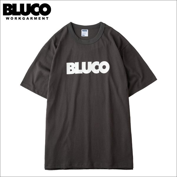 画像1: BLUCO ブルコ PRINT TEE -Logo- CHARCOAL (1)