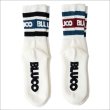 画像3: BLUCO ブルコ 2-PACK SOX -Line- WHITE/NAVY・WHITE/BURGUNDY (3)