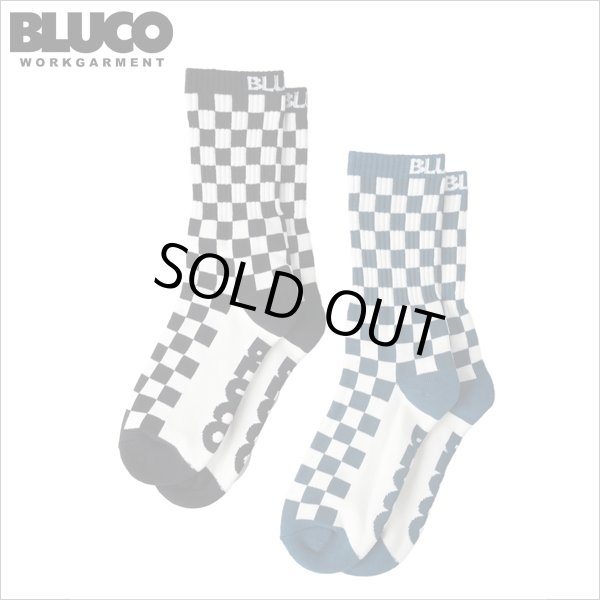画像1: BLUCO ブルコ 2-PACK SOX -Checker- WHITE/BLACK・WHITE/NAVY (1)