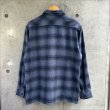 画像2: 【送料無料】BLUCO ブルコ OMBRE CHECK FLANNEL SHIRT NAVY (2)
