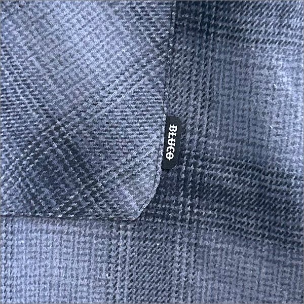 画像4: 【送料無料】BLUCO ブルコ OMBRE CHECK FLANNEL SHIRT NAVY (4)