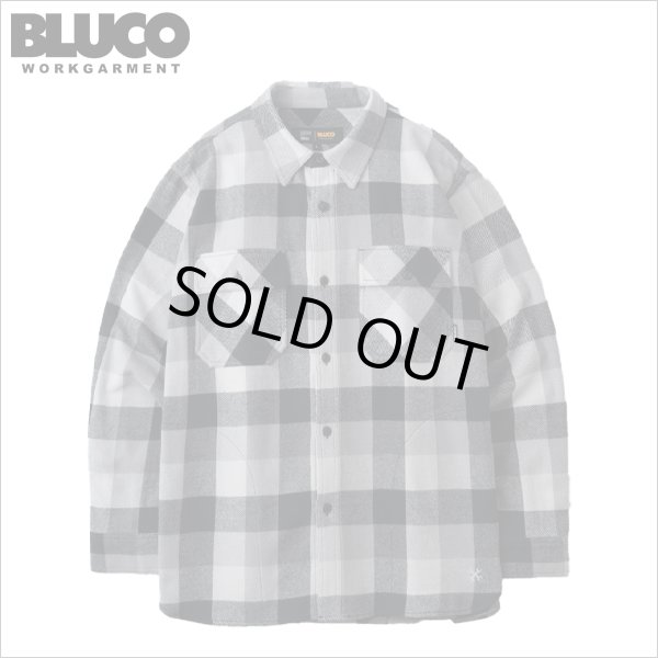 画像1: 【送料無料】BLUCO ブルコ BUFFALO CHECK FLANNEL SHIRT BLACK (1)