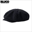 画像1: BLUCO ブルコ CORDUROY NEWSBOY CAP BLACK (1)