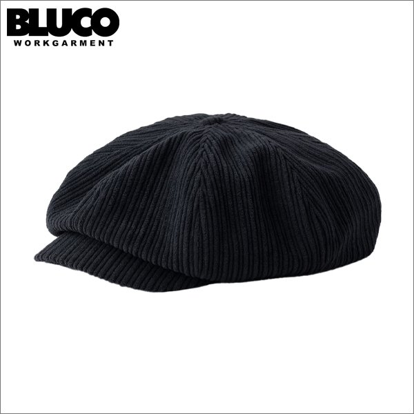 画像1: BLUCO ブルコ CORDUROY NEWSBOY CAP BLACK (1)