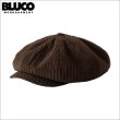 画像1: BLUCO ブルコ CORDUROY NEWSBOY CAP BROWN (1)